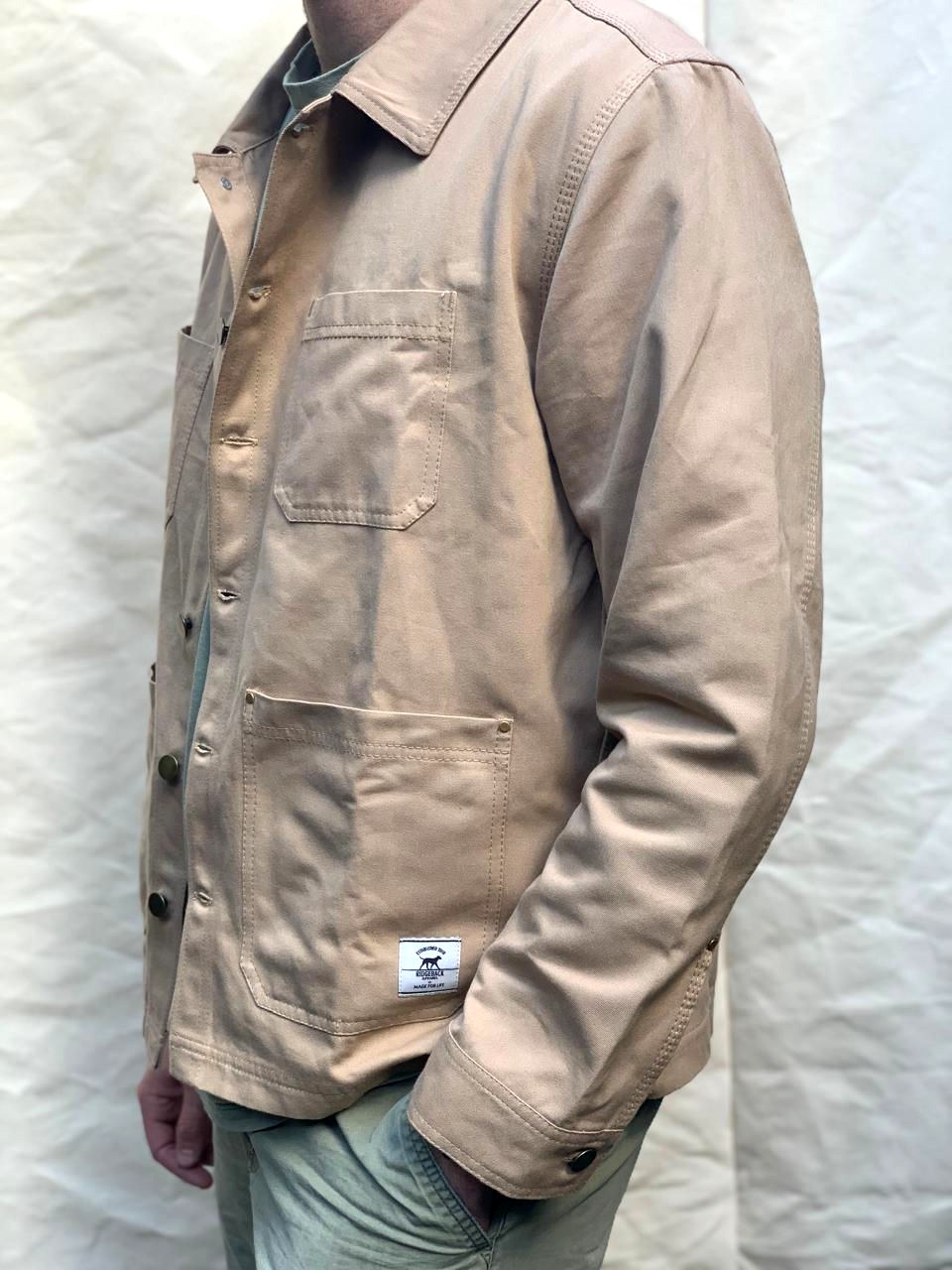 Chore Jacket in sand canvas